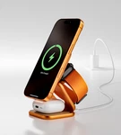 Magnetic Wireless Charger QI2.2 25W Foldable 3IN1 Charging Station For IPHONE17. Fixed Price $75.99.
