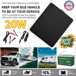 20W Solar Panel Trickle 12V Charger Battery Kit Maintainer Boat Car Rv. Fixed Price $19.89.