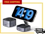 Ugreen Magflow Magnetic 2-IN-1 Fast Wireless Charger Compatible With Iphone. Fixed Price $59.99.