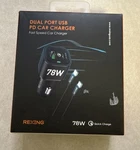 Rexing Jetspeed Black 78W Powerdelivery+ Usb-c/usb Car Charger. Fixed Price $13.92.