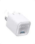 Anker Nano Charger, Usb Gan 30W, Piq 3.0 Foldable Pps Fast Nib. Fixed Price $24.99.