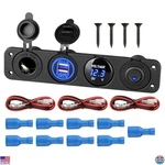 Linkstyle 4-IN-1 Car Charger Panel Dual 2.1A Usb Ports, Lighter Socket, Led. Fixed Price $39.64.