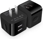 Wall Charger,usb PLUG,2PACK Flat Usba Block Charging Low Black. Fixed Price $17.30.