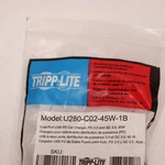 Tripp Lite Usb Car Dual-port Adapter Black U280-C02-45W-1B. Fixed Price $14.94.