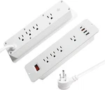 8 Outlets Double Side Recessed Power Strip With Usb Pd 20W, Flush White. Fixed Price $59.27.