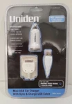 Uniden Dual Usb Car Charger With Sync & Cable For Iphone, Ipod, Ipad New. Fixed Price $15.95.