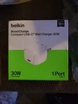 Belkin Boostcharge Compact Usb-c Wall Charger 30W Fast Foldable Prongs. Fixed Price $12.99.