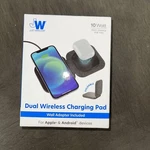 Just Wireless 20W Dual Qi Foldable Charging Pad With 4FT Tpu Cable - Black New. Fixed Price $10.50.