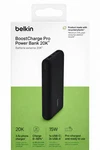 Belkin Boostcharge Pro Portable Power Bank 20K 15W Battery Charger - Black. Fixed Price $30.00.