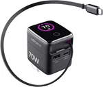 Wotobeus 70W Gan Usb-c Wall Charger With Retractable Cable & Ai Digital Display. Fixed Price $55.79.