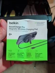 Belkin Boostcharge Pro Magnetic Wireless Charging Pad QI2 15W Magsafe Black 6.6. Fixed Price $30.00.