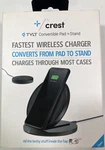 Tylt Crest Convertible Qi-certified Charger 10W Fast Charging Pad Black. Fixed Price $14.99.