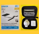 Anker-maggo Wireless Charging Station 3-IN-1, Foldable Pad W/travel Case. Fixed Price $45.00.