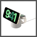 Belkin 2-IN-1 Wireless Charging Dock With Magsafe Sand. Fixed Price $64.59.