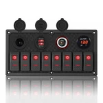 Ggta Marine Switch Panel 8 Gang Rocker 3.1A Dual Usb Voltimeter 12/24V To. Fixed Price $61.25.