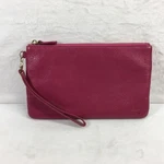 Handbag Butler Mighty Purse Pink Leather Wristlet Gold Hardware Inside Zip. Fixed Price $13.58.