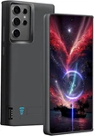 Battery Case For Samsung Galaxy S24 Ultra, 5000MAH Rechargeable Black. Fixed Price $54.99.