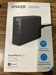 Anker A2061 Powerport Lite Desktop Usb Charger Black 100-240V 50-60 Hz. Fixed Price $49.99.