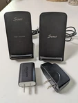2 Seneo Wireless Chargers Charging Stands With Plug Cube Cords. Fixed Price $14.00.