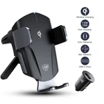 Silver Vent Mount Wireless Charger Auto-clamping Compatible W/ Qi-enabled Phones. Fixed Price $29.40.