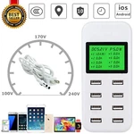 8-PORT Smart Multi Usb Ac Wall Charger Hub Fast Charging Station Lcd. Fixed Price $17.95.