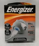 Energizer Usb Wall Charger + Micro Cable W/ Built In Storage White. Fixed Price $18.95.