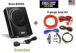 Boss BASS8 Inch 800W Under Seat Powered Truck & Car SUBWOOFER+8 Gauge Amp Kit. Fixed Price $108.95.