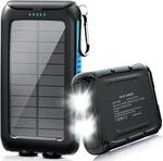 Yelomin Solar Charger Power Bank 49800MAH Portable Battery Flashlight. Fixed Price $18.99.