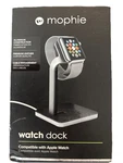 Mophie Watch Dock Compatible W/ Apple (silver/black) 3224-WD. Fixed Price $9.50.