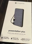 Mophie Powerstation Plus 6040MAH Charger With Built-in Switch-tip Iphone Cable. Fixed Price $26.99.