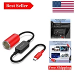 Usb To Car Cigarette Lighter Converter 12V, 18W Power Cable, 5FT. Fixed Price $42.99.