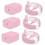 3 Pack Aisni Fast Charger Block Compatible With Iphone 17 16 15 Pink. Fixed Price $20.78.