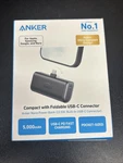 Anker Nano Power Bank With Built-in Foldable Usb-c Connector A1653 (new/ob). Fixed Price $16.00.