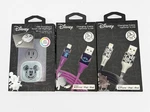Disney Mickey Mouse Charging Lot - 2X Iphone Cord Cables 1X Usb Touch Nightlight. Fixed Price $7.99.