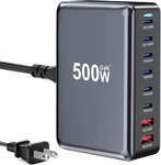 500W Usb Fast Charger Block, Multi-port Charging Station, Gan Double 100. Fixed Price $95.99.