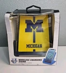 Soar Collegiate U. Ncaa Michigan Wolvorines Cell Phone Wireless Charging Stand. Fixed Price $19.99.