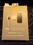 Heyday Wireless 3-IN-1 Foldable Charging Station Works With Apple Stone White. Fixed Price $12.99.