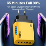 240W Gan 5-IN-1 Type-c Fast Charger (eu/us) For Iphone, Samsung & Xiaomi. Fixed Price $5.67.