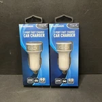 Pack Of Dual Port Fast Car Chargers - 20W Usb A+c New White. Fixed Price $14.99.