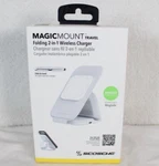 Magic Mount Travel Folding 2-1 Wireless Charger White MSQFG2N1WT-SP New. Fixed Price $17.97.