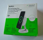 New White Belkin Boostcharge Pro Magnetic Wireless Charging Stand Retail Pkg. Fixed Price $37.99.