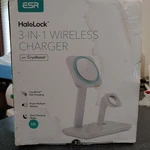 Esr Halolock 3-IN-1 Wireless Charger With Cryoboost White Used. Fixed Price $50.00.