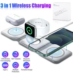 3IN1 Foldable 15W Magnetic Wireless Charger Pad For Iphone 14 13 Watch Air Pods. Fixed Price $10.98.