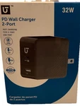 Utilitech Pd 32W Type & Usb Wall Outlet Charger 2-PORT Fast Charging 4. Fixed Price $16.16.