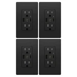 Usb Charger Wall Outlet 4.8A High Speed Duplex Receptacle 15 Amp Black 4PACK. Fixed Price $53.99.