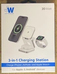 Just Wireless 3-IN-1 Charging Station 20W New. Fixed Price $39.99.
