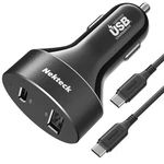 Nekteck Usb-c Car Charger, 45W 2-PORT Fast Usb-if Black. Fixed Price $47.99.