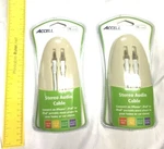 Accell Stereo Audio Cable Lot Of 2 Connect Iphone Ipad Ipod 7' 3.5MM. Fixed Price $34.00.