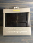 Heyday 10W Qi Wireless Charging Station (phone/airpod) - Black/wood. Fixed Price $20.25.