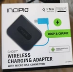 Incipio Ghost Wireless Charging Adapter Qi Pma Micro-usb Black Universal Android. Fixed Price $15.00.